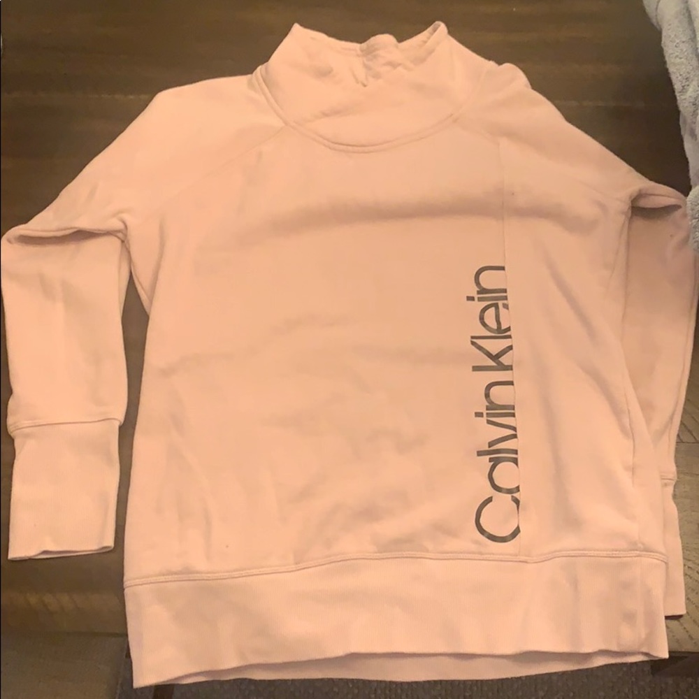 Calvin Klein sweatshirt. Light pink. Super cozy.